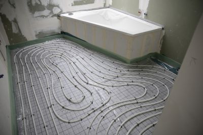 Modern Bathroom with Heated Flooring